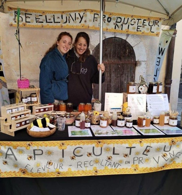 marché en famille